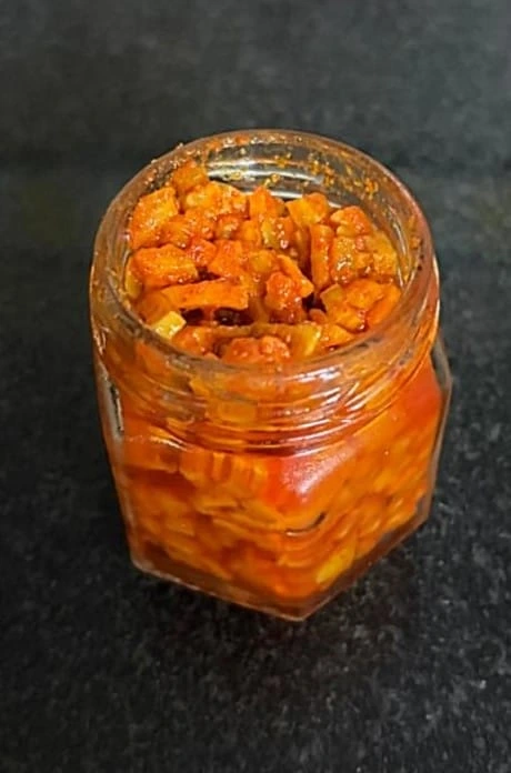 Homemade Mango Pickle • Store & Savor